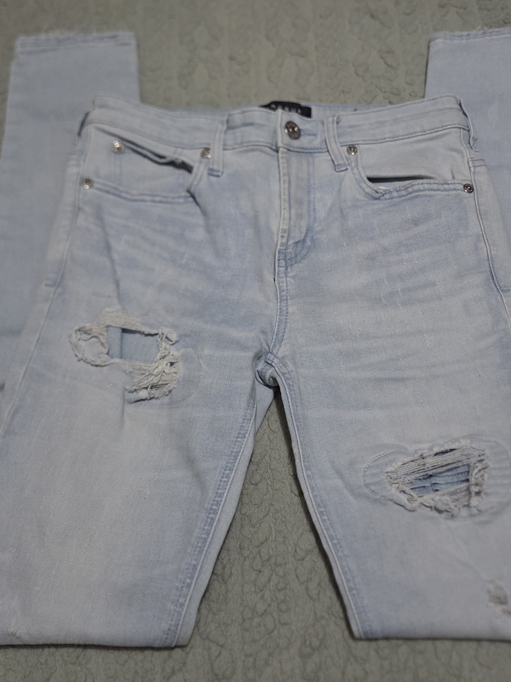 PacSun Light Blue Ripped Skinny Jeans